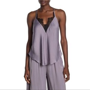 Free People Starlight‎ Cami Silver Mauve Size Small